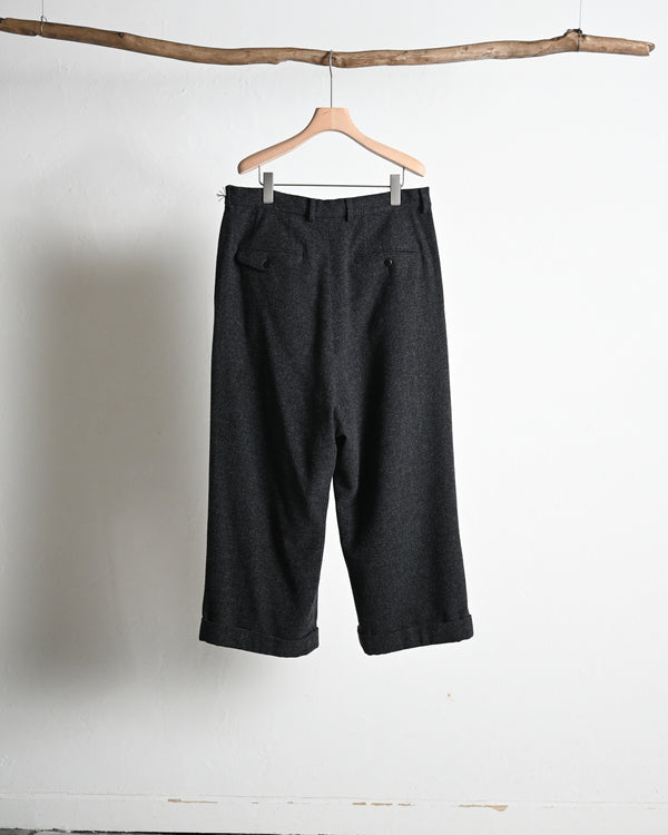 DOUBLE PLEATED CROPPED TROUSERS, houndstooth