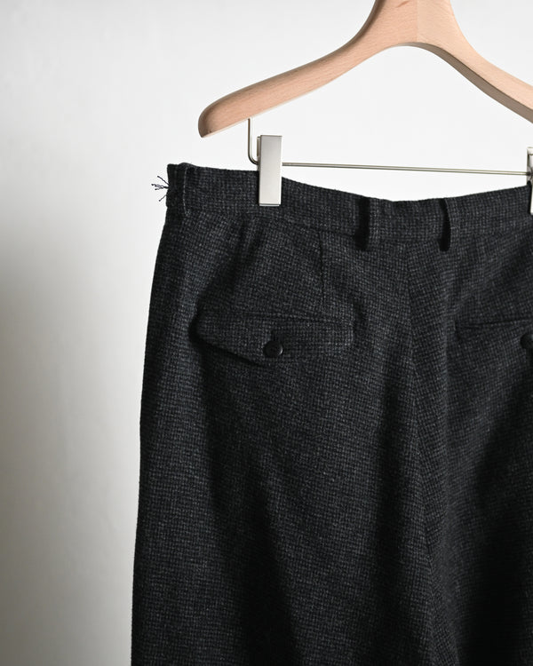 DOUBLE PLEATED CROPPED TROUSERS, houndstooth