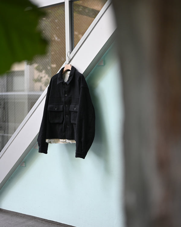 SHRINK WOOL LAYERING JACKET