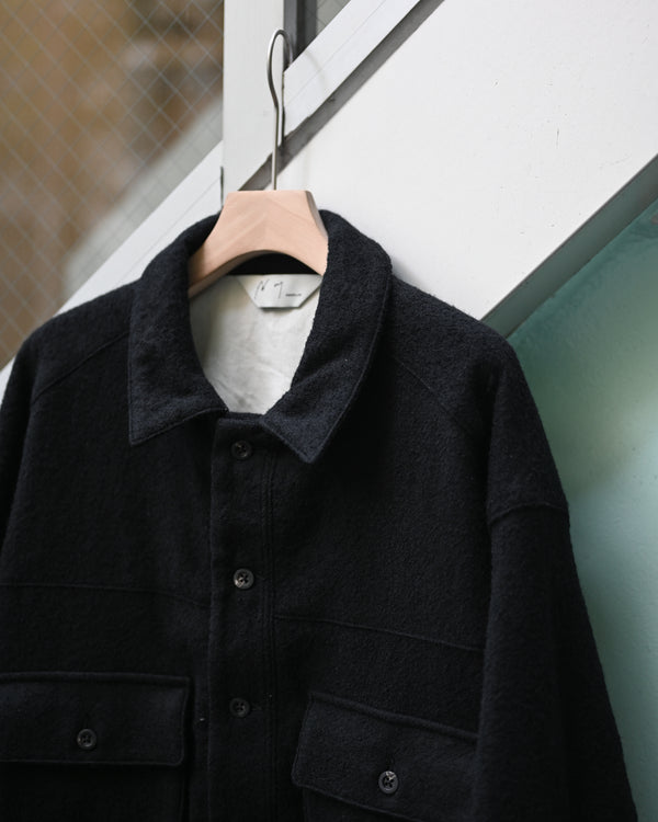SHRINK WOOL LAYERING JACKET