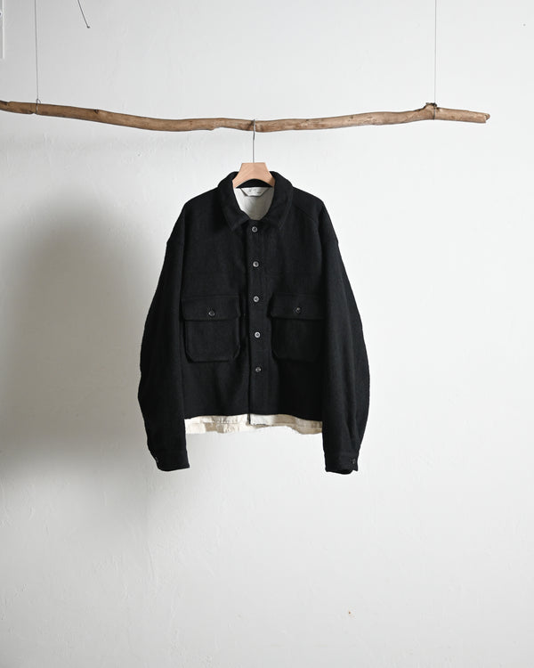 SHRINK WOOL LAYERING JACKET
