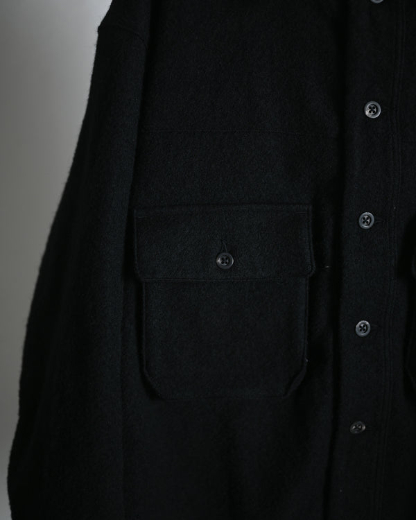 SHRINK WOOL LAYERING JACKET