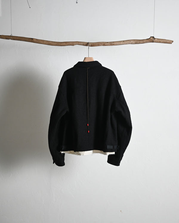 SHRINK WOOL LAYERING JACKET