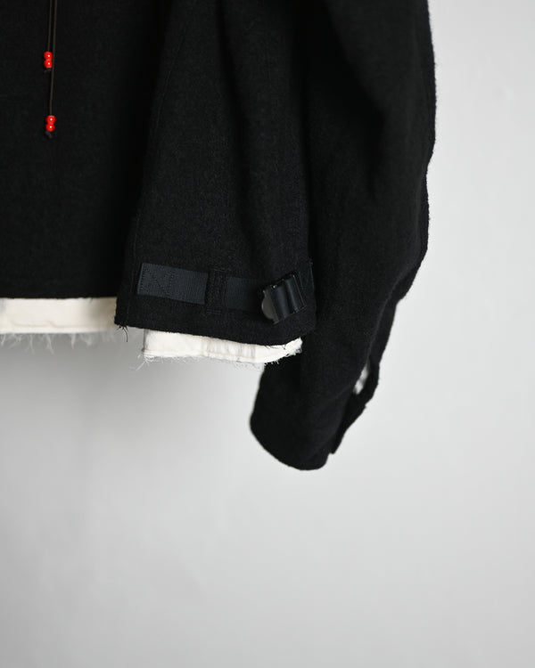 SHRINK WOOL LAYERING JACKET