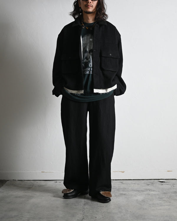 SHRINK WOOL LAYERING JACKET