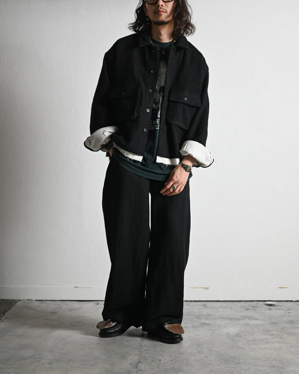 SHRINK WOOL LAYERING JACKET
