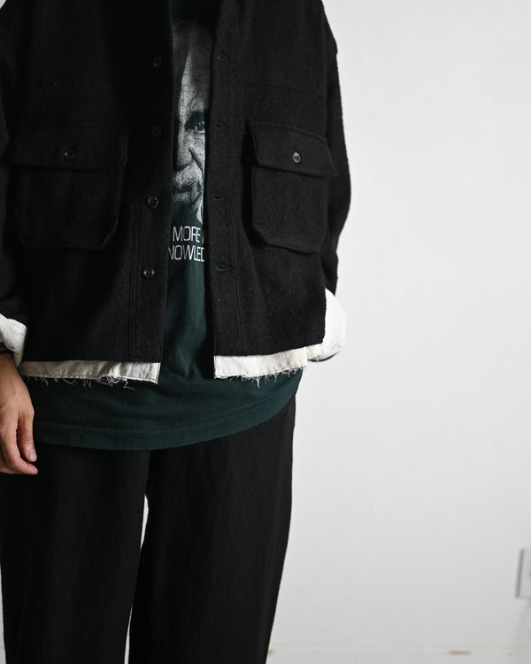 SHRINK WOOL LAYERING JACKET