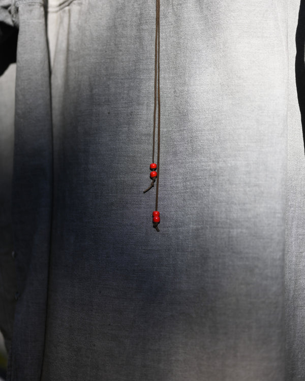 CHAMBRAY LONG SHIRT DRESS