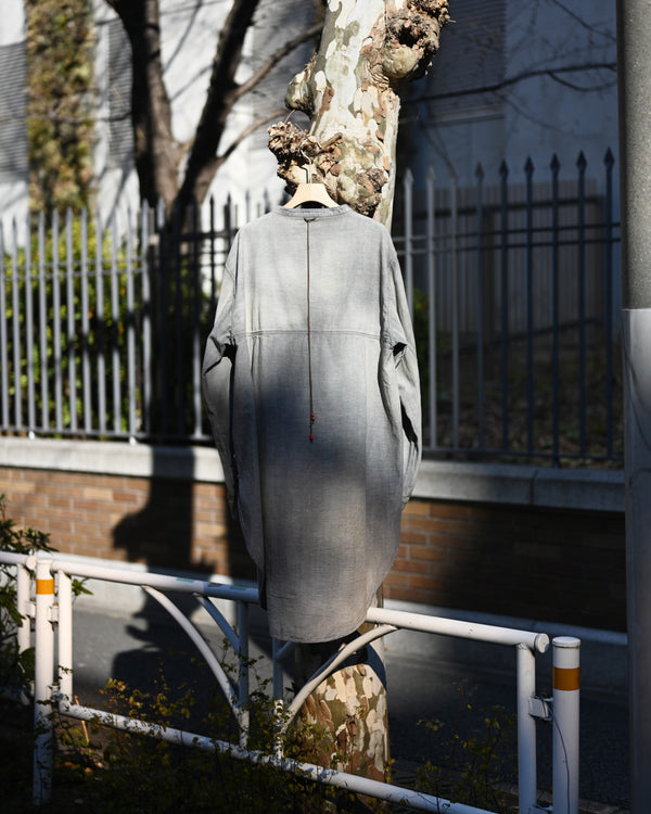 CHAMBRAY LONG SHIRT DRESS