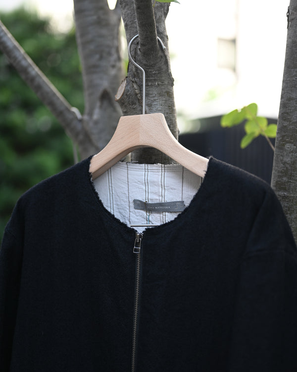 zip jacket, wool nylon