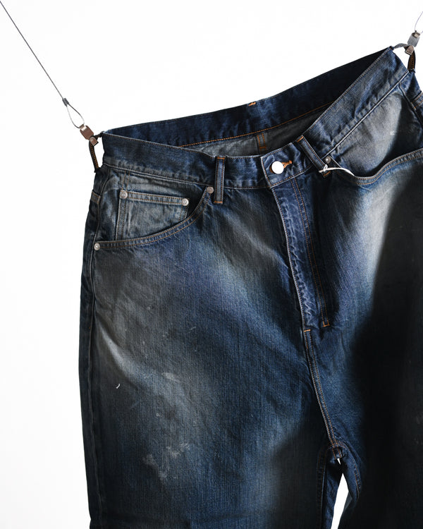 AGING WIDE 5P DENIM PANTS, INDIGO