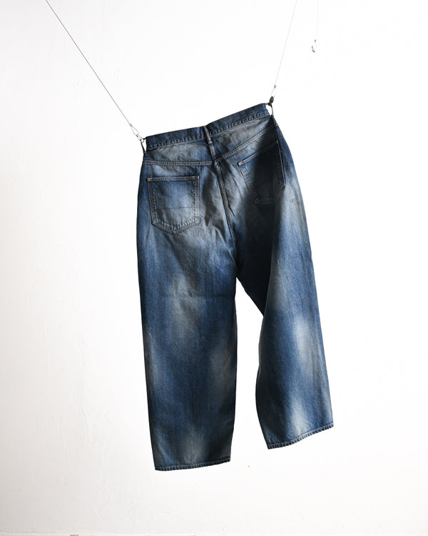 AGING WIDE 5P DENIM PANTS, INDIGO