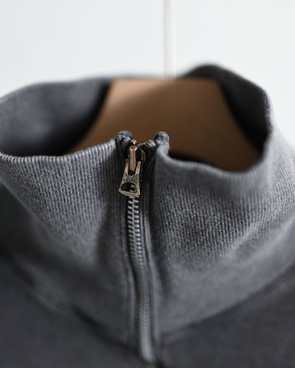 zip sweat / fade, black