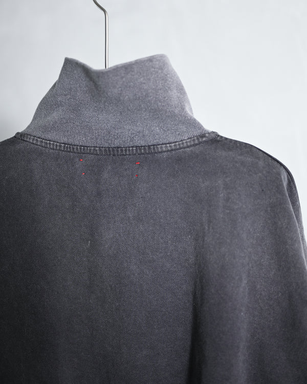 zip sweat / fade, black