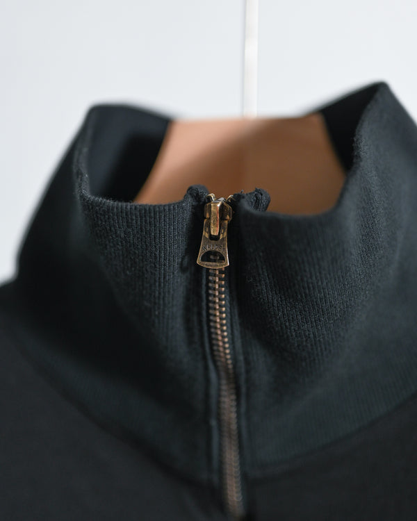 zip sweat / fade, black