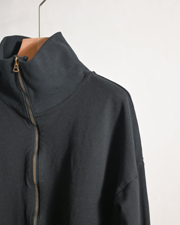 zip sweat / fade, black