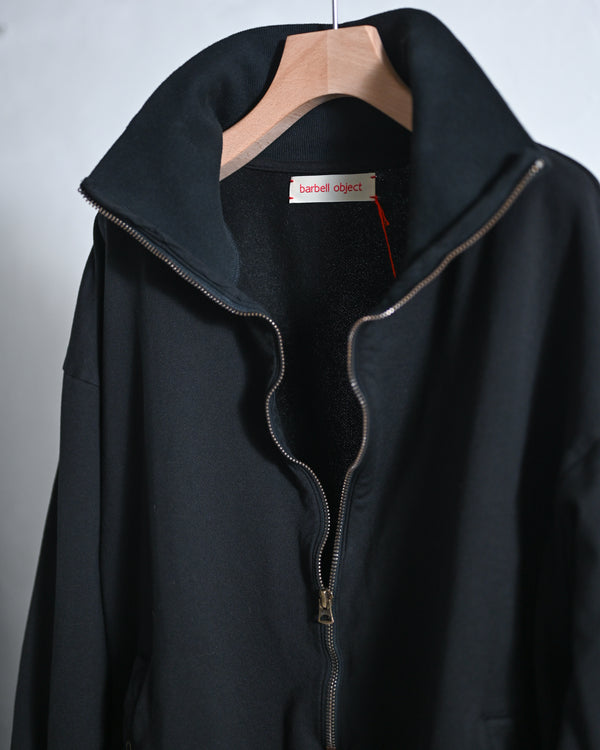 zip sweat / fade, black