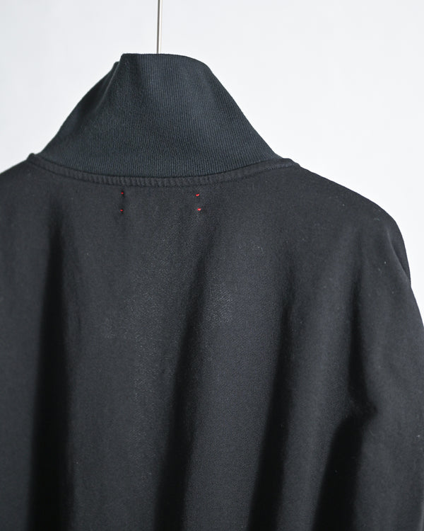 zip sweat / fade, black