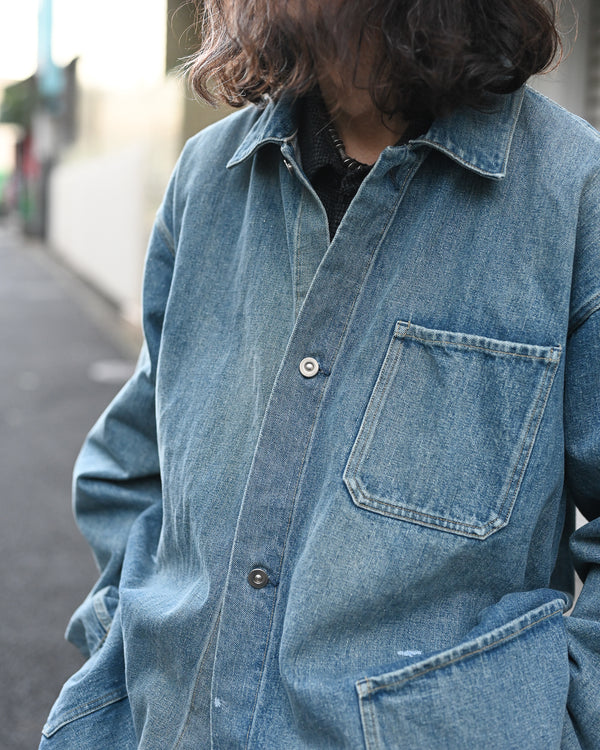 COVERALL, raw denim