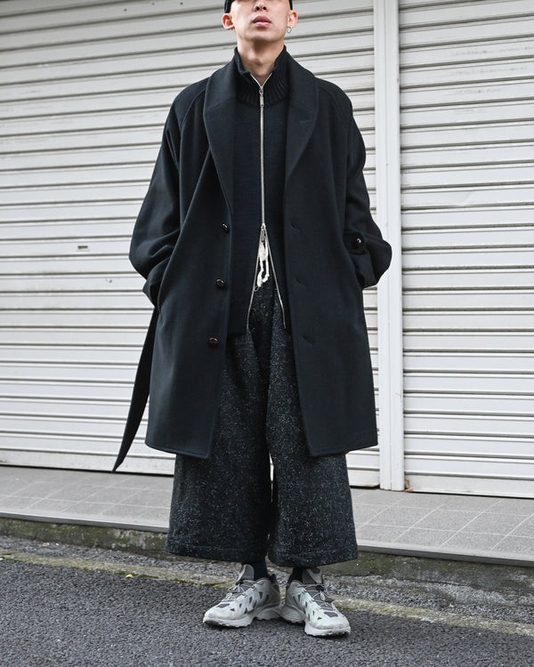tabi melton coat, kuro