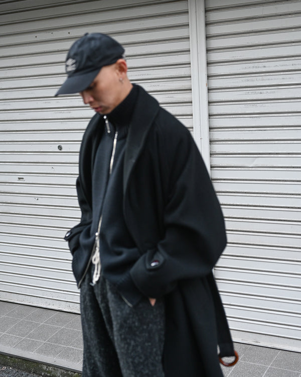 tabi melton coat, kuro