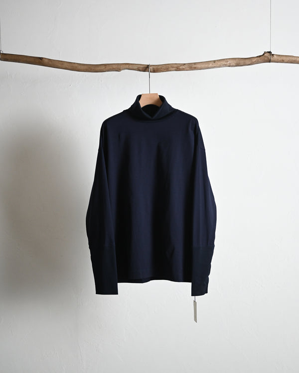 SAN JOAQUIN CTTN HIGH NECK P/O, navy