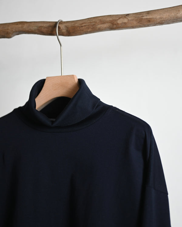 SAN JOAQUIN CTTN HIGH NECK P/O, navy