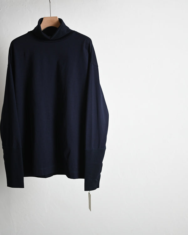 SAN JOAQUIN CTTN HIGH NECK P/O, navy