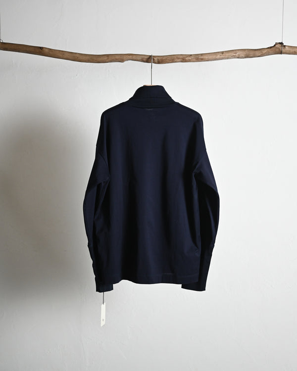 SAN JOAQUIN CTTN HIGH NECK P/O, navy