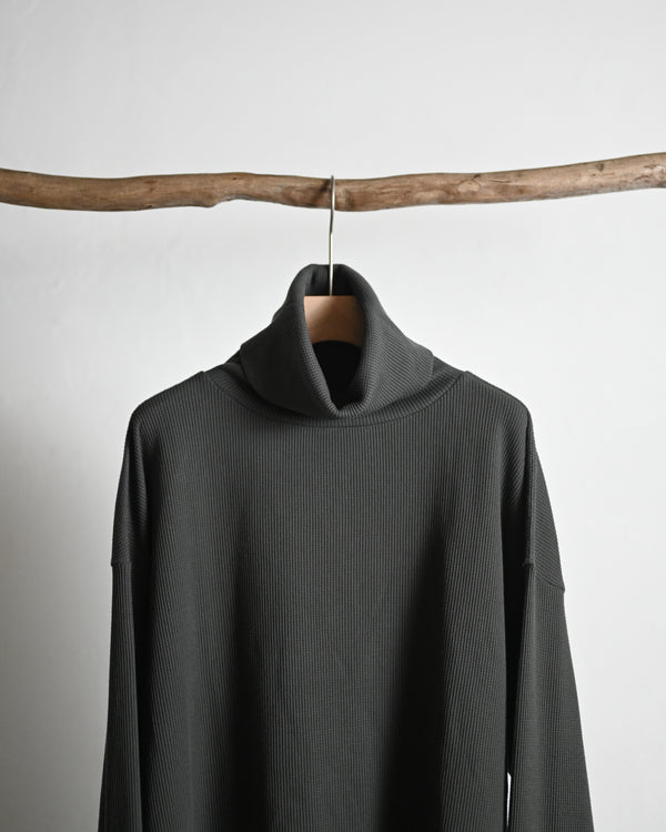 WAFFLE HIGH-NECKED P/O