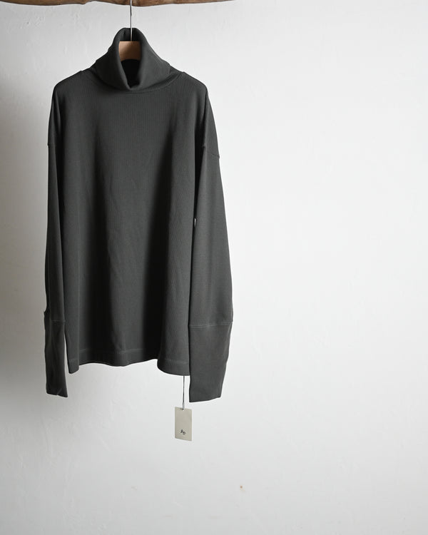 WAFFLE HIGH-NECKED P/O