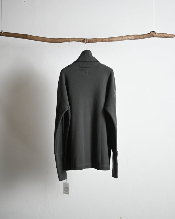 WAFFLE HIGH-NECKED P/O