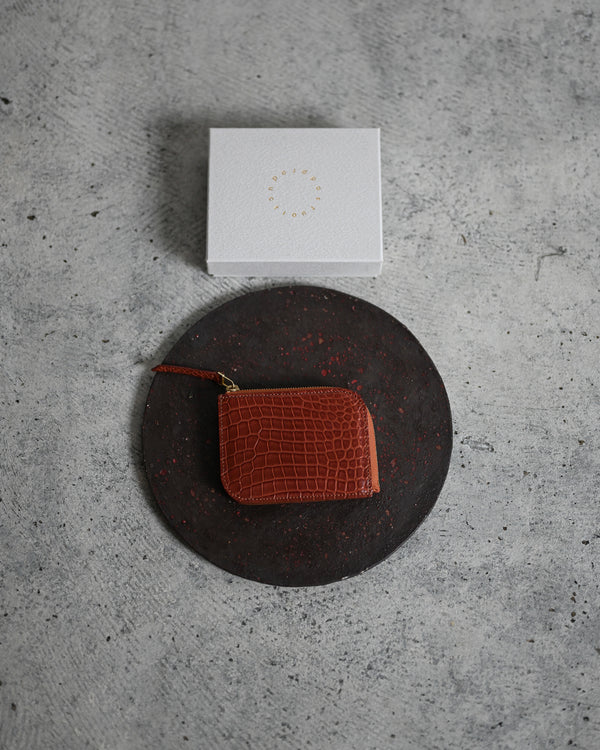 Mini Purse Porosus Croco, Cognac