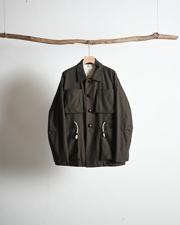 sotogi fatigue jacket, brown