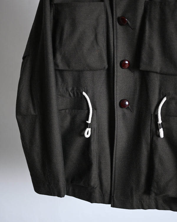 sotogi fatigue jacket, brown