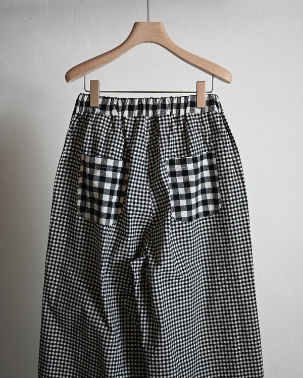 GINGHAM CHECK RELAX EASY PANTS