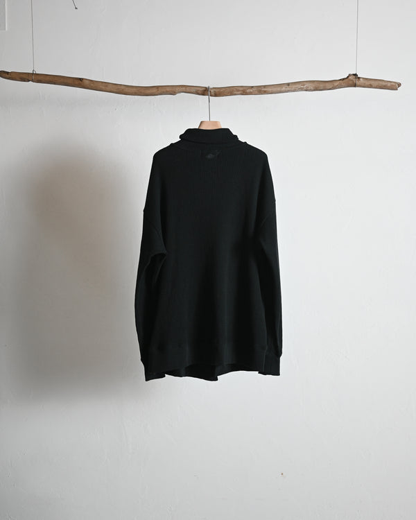 EX WAFFLE PIN TUCK TURTLE NECK PO