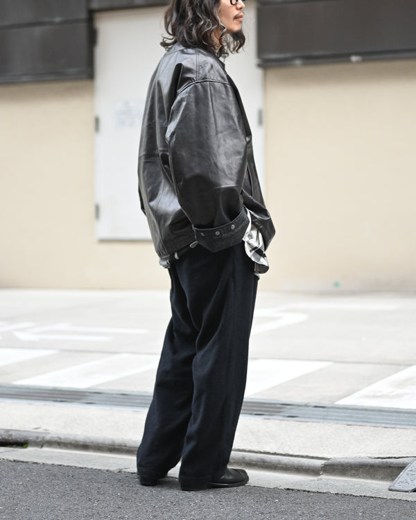 leather ns jkt, black