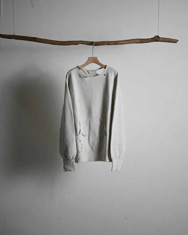 HOODIE CUTOFF CRASH SWEAT SHIRT, 2colors