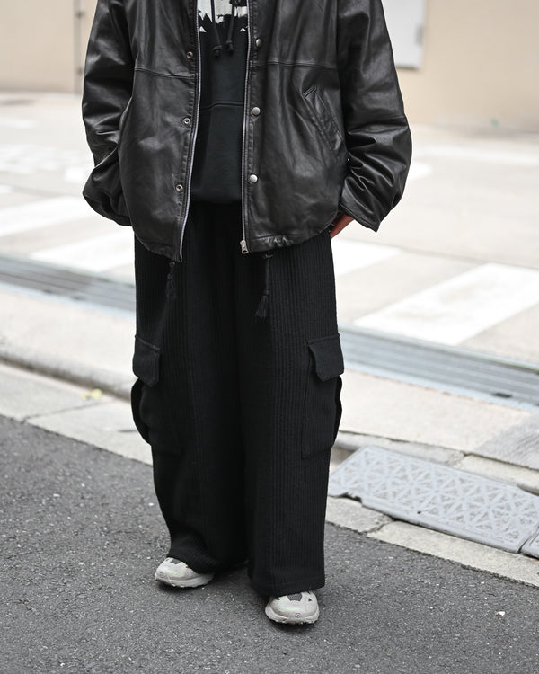 WOOL CORDUROY CARGO SLACKS