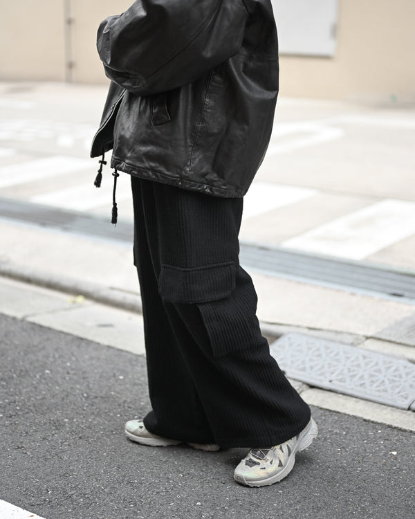 WOOL CORDUROY CARGO SLACKS