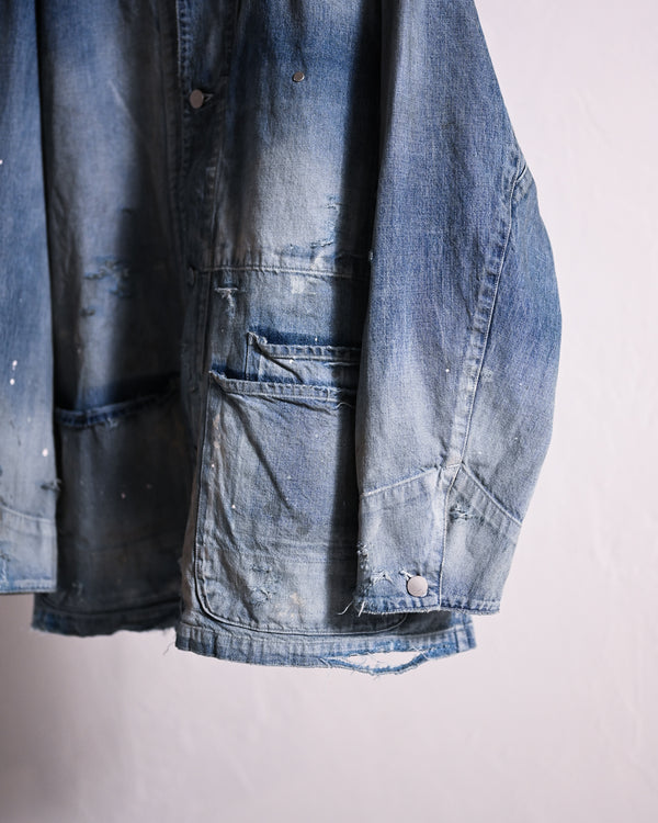 DENIM COVERALL, INDIGO