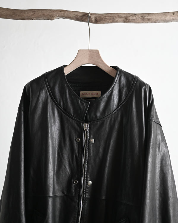 leather ns jkt, fade black
