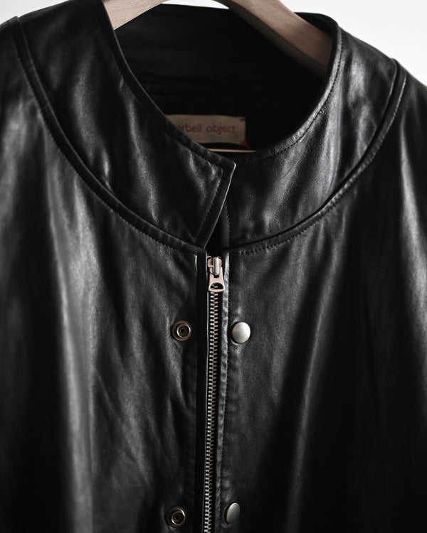 leather ns jkt, fade black