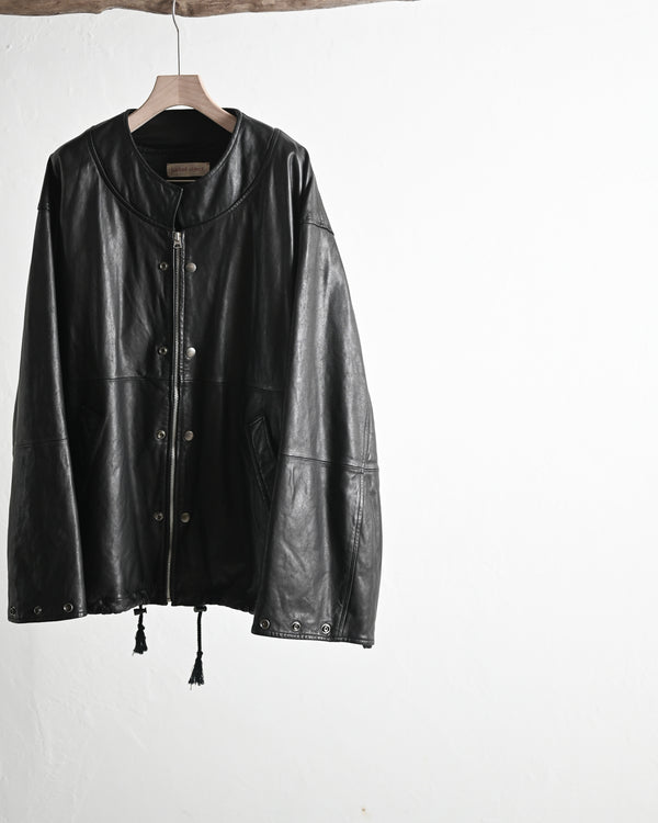 leather ns jkt, fade black