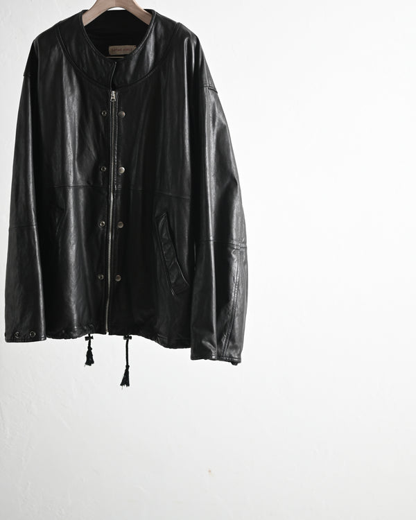 leather ns jkt, fade black