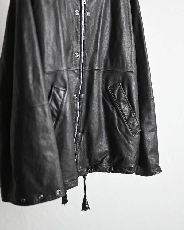 leather ns jkt, fade black