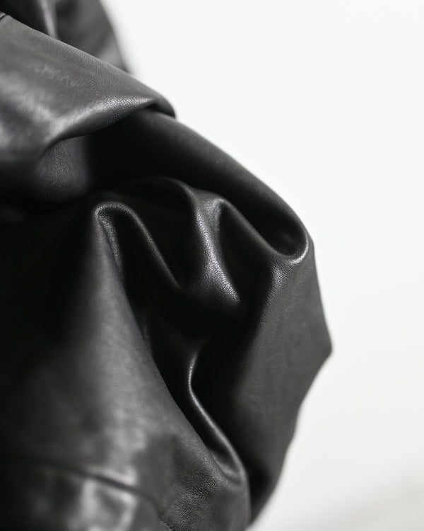 leather ns jkt, fade black