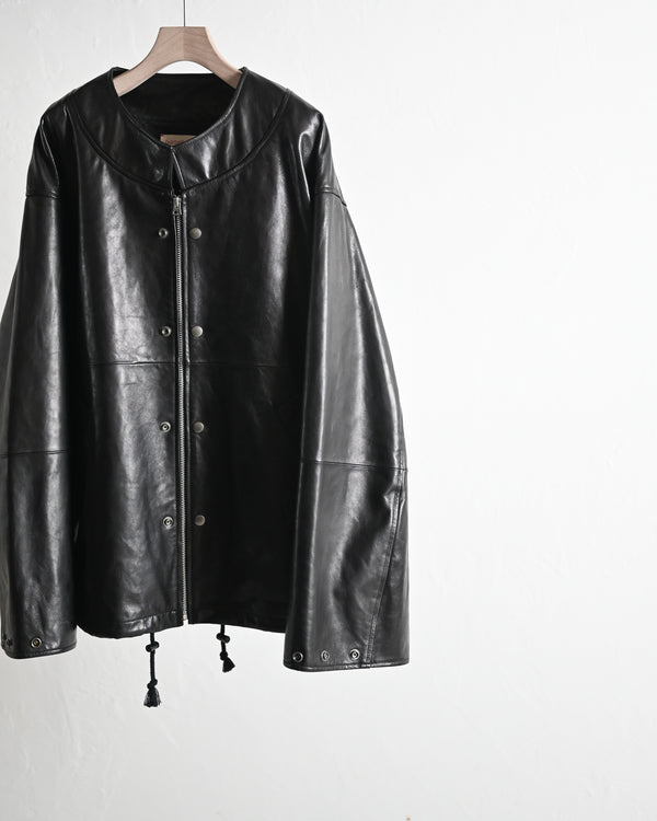 leather ns jkt, black