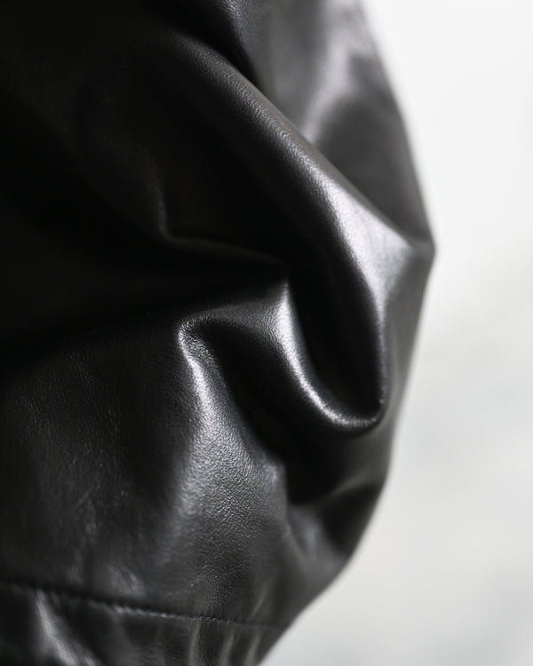 leather ns jkt, black